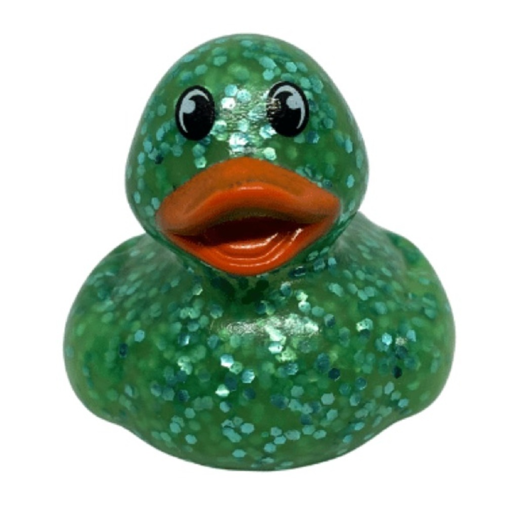 Glittery Green Duck